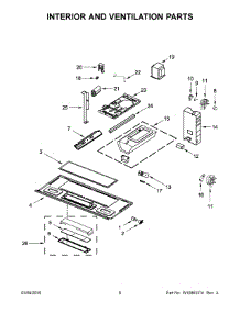 04 - Interior And Ventilation Parts parts for Whirlpool Microwave IMH160DW1 from AppliancePartsPros.com