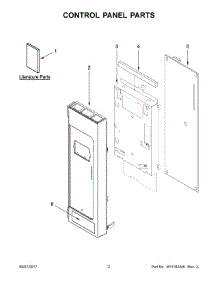 02 - Control Panel Parts parts for Whirlpool Microwave IMH160FW1 from AppliancePartsPros.com
