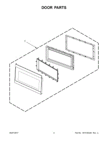 03 - Door Parts parts for Whirlpool Microwave IMH160FW1 from AppliancePartsPros.com