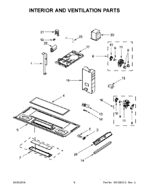 04 - Interior And Ventilation Parts parts for Whirlpool Microwave IMH160FW2 from AppliancePartsPros.com