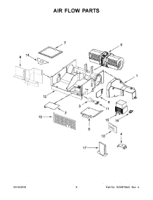 05 - Air Flow Parts parts for Whirlpool Microwave IMH172DS1 from AppliancePartsPros.com