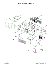 05 - Air Flow Parts parts for Whirlpool Microwave IMH172DS2 from AppliancePartsPros.com