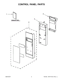 02 - Control Panel Parts parts for Whirlpool Microwave IMH172DS2 from AppliancePartsPros.com