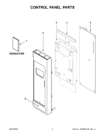 02 - Control Panel Parts parts for Whirlpool Microwave IMH172FS0 from AppliancePartsPros.com