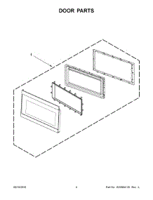 03 - Door Parts parts for Whirlpool Microwave IMH172FS0 from AppliancePartsPros.com