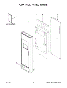 02 - Control Panel Parts parts for Whirlpool Microwave IMH172FS1 from AppliancePartsPros.com