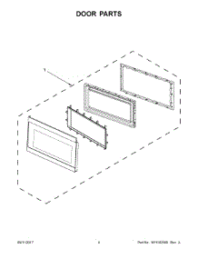 03 - Door Parts parts for Whirlpool Microwave IMH172FS1 from AppliancePartsPros.com