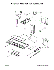 04 - Interior And Ventilation Parts parts for Whirlpool Microwave IMH205FS1 from AppliancePartsPros.com