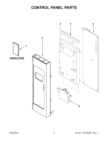 02 - Control Panel Parts parts for Whirlpool Microwave IMH205FS1 from AppliancePartsPros.com