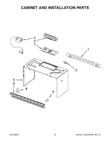 07 - Cabinet And Installation Parts parts for Whirlpool Microwave IMH2205AW2 from AppliancePartsPros.com