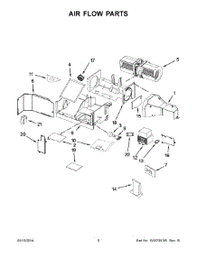 05 - Air Flow Parts parts for Whirlpool Microwave IMH2205AW2 from AppliancePartsPros.com