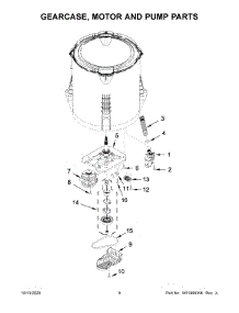 05 - Gearcase, Motor And Pump Parts parts for Whirlpool Washer ITW4880HW2 from AppliancePartsPros.com