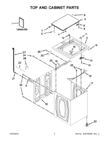 02 - Top And Cabinet Parts parts for Whirlpool Washer ITW4971DQ0 from AppliancePartsPros.com