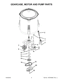 05 - Gearcase, Motor And Pump Parts parts for Whirlpool Washer ITW4971DQ0 from AppliancePartsPros.com