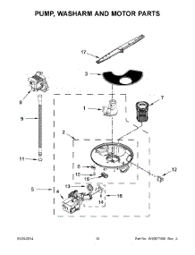07 - Pump, Washarm And Motor Parts parts for Whirlpool Dishwasher IUD3100BW3 from AppliancePartsPros.com