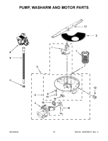 07 - Pump, Washarm And Motor Parts parts for Whirlpool Dishwasher IUD7070DS0 from AppliancePartsPros.com