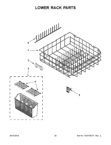 11 - Lower Rack Parts parts for Whirlpool Dishwasher IUD7070DS0 from AppliancePartsPros.com