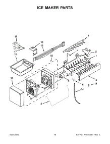 09 - Ice Maker Parts parts for Whirlpool Refrigerator IX6HHEXDSM01 from AppliancePartsPros.com