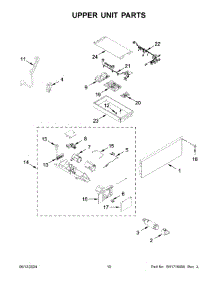 06 - Upper Unit Parts parts for Whirlpool Refrigerator JBRFSR30RX00 from AppliancePartsPros.com