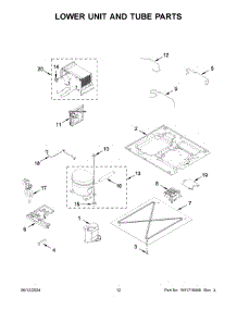 07 - Lower Unit And Tube Parts parts for Whirlpool Refrigerator JBRFSR30RX00 from AppliancePartsPros.com