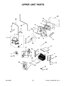 11 - Upper Unit Parts parts for Whirlpool Refrigerator JBSFS42NMX00 from AppliancePartsPros.com