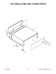 10 - Top Grille And Unit Cover Parts parts for Whirlpool Refrigerator JBSFS42NMX00 from AppliancePartsPros.com