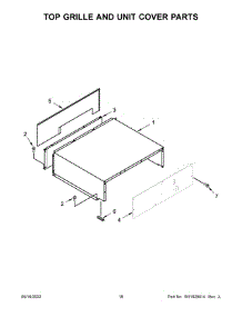 10 - Top Grille And Unit Cover Parts parts for Whirlpool Refrigerator JBSFS48NMX00 from AppliancePartsPros.com