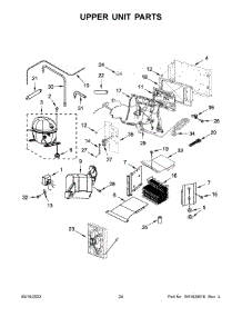 13 - Upper Unit Parts parts for Whirlpool Refrigerator JBSS42E22L00 from AppliancePartsPros.com
