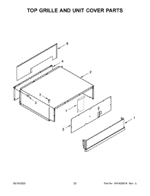 12 - Top Grille And Unit Cover Parts parts for Whirlpool Refrigerator JBSS42E22L00 from AppliancePartsPros.com