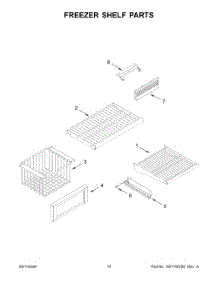 08 - Freezer Shelf Parts parts for Whirlpool Refrigerator JBSS42E22L01 from AppliancePartsPros.com