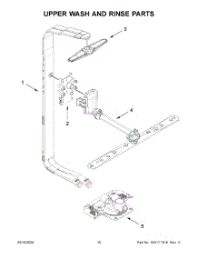 06 - Upper Wash And Rinse Parts parts for Whirlpool Dishwasher JDAF3924RX0 from AppliancePartsPros.com