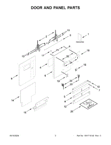 02 - Door And Panel Parts parts for Whirlpool Dishwasher JDAF5924RL0 from AppliancePartsPros.com