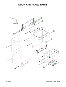 02 - Door And Panel Parts parts for Whirlpool Dishwasher JDAF5924RM0 from AppliancePartsPros.com