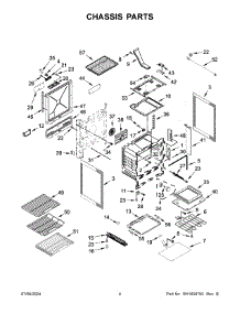 03 - Chassis Parts parts for Whirlpool Range JDS1750ML0 from AppliancePartsPros.com