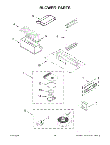 05 - Blower Parts parts for Whirlpool Range JDS1750ML0 from AppliancePartsPros.com
