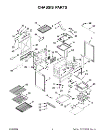 03 - Chassis Parts parts for Whirlpool Range JDS1750ML1 from AppliancePartsPros.com