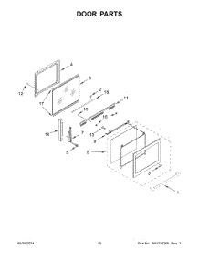 06 - Door Parts parts for Whirlpool Range JDS1750ML1 from AppliancePartsPros.com