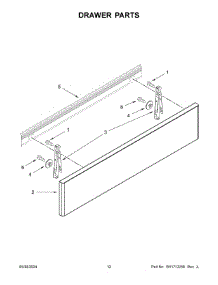 07 - Drawer Parts parts for Whirlpool Range JDS1750ML1 from AppliancePartsPros.com