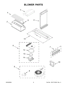 05 - Blower Parts parts for Whirlpool Range JDS1750ML1 from AppliancePartsPros.com