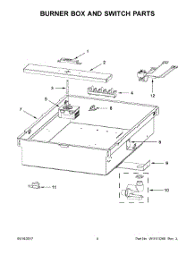 02 - Cooktop, Element And Griddle Parts parts for Whirlpool Range JEF3115GS0 from AppliancePartsPros.com