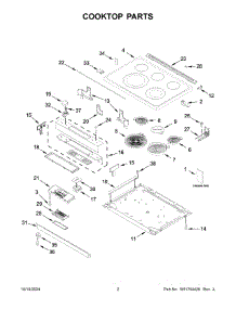 02 - Cooktop Parts parts for Whirlpool Range JES1450ML1 from AppliancePartsPros.com