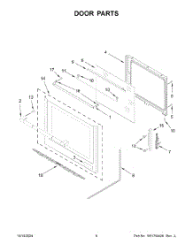 04 - Door Parts parts for Whirlpool Range JES1450ML1 from AppliancePartsPros.com