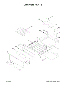 05 - Drawer Parts parts for Whirlpool Range JES1450ML1 from AppliancePartsPros.com