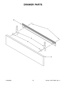 Drawer Parts parts for Whirlpool Range JES1750ML1 from AppliancePartsPros.com