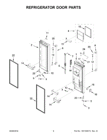 04 - Freezer Liner Parts parts for Whirlpool Refrigerator JFFCC72EHL01 from AppliancePartsPros.com