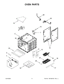 05 - Oven Parts parts for Whirlpool Range JGRP636HM01 from AppliancePartsPros.com