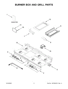 02 - Burner Box And Grill Parts parts for Whirlpool Range JGRP648HL05 from AppliancePartsPros.com