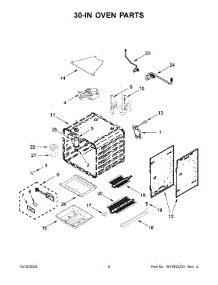 05 - 30-In Oven Parts parts for Whirlpool Range JGRP648HL05 from AppliancePartsPros.com