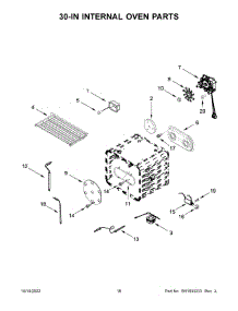 10 - 30-In Internal Oven Parts parts for Whirlpool Range JGRP648HL05 from AppliancePartsPros.com