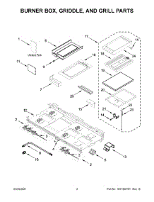 02 - Burner Box, Griddle, And Grill Parts parts for Whirlpool Range JGRP748HL00 from AppliancePartsPros.com
